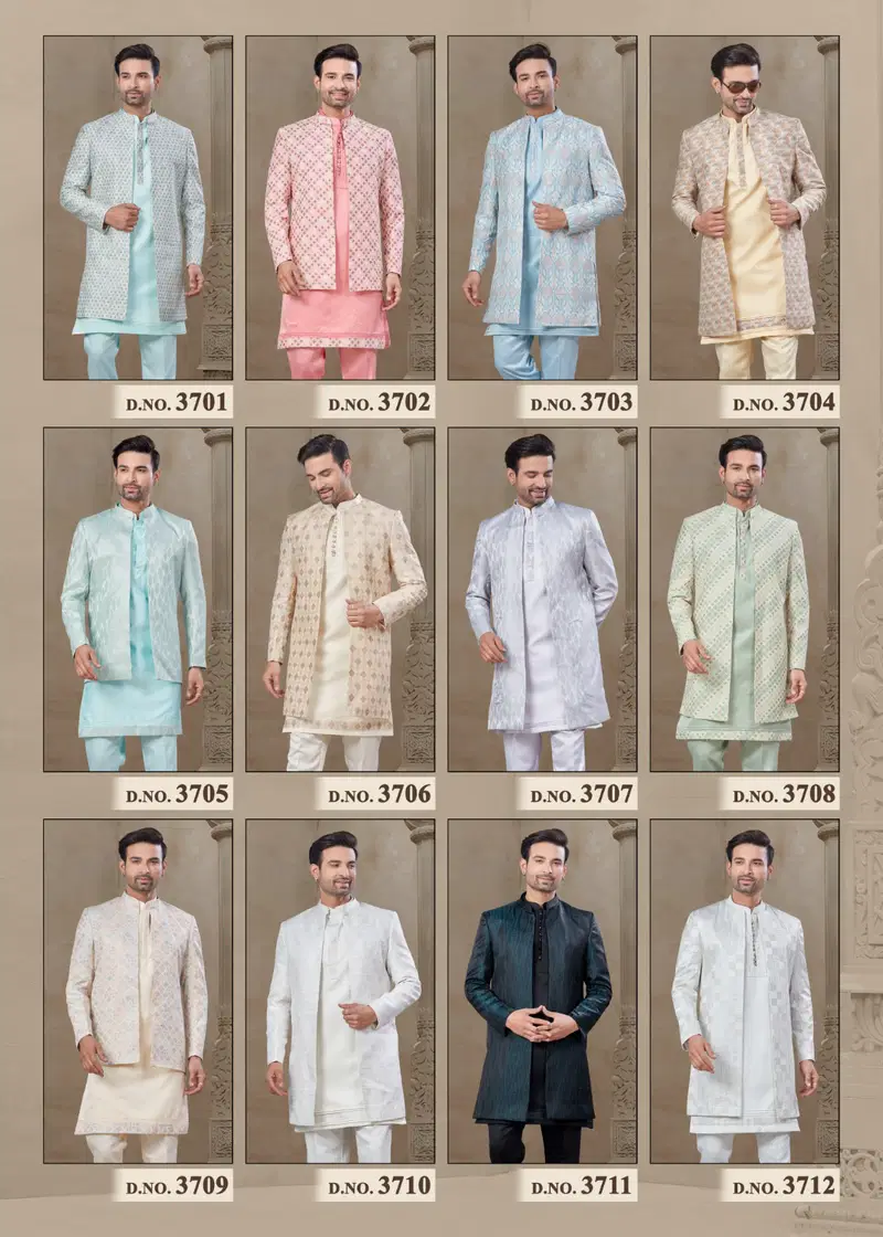 Outluk Wedding Collection Vol 37 Wedding Wear Mens Indo Western Manufacturers